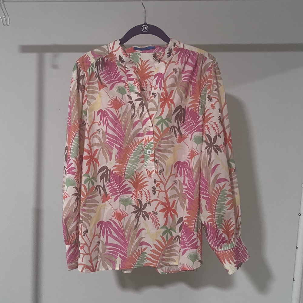 J. McLaughlin Multicolor Floral Shirt XL